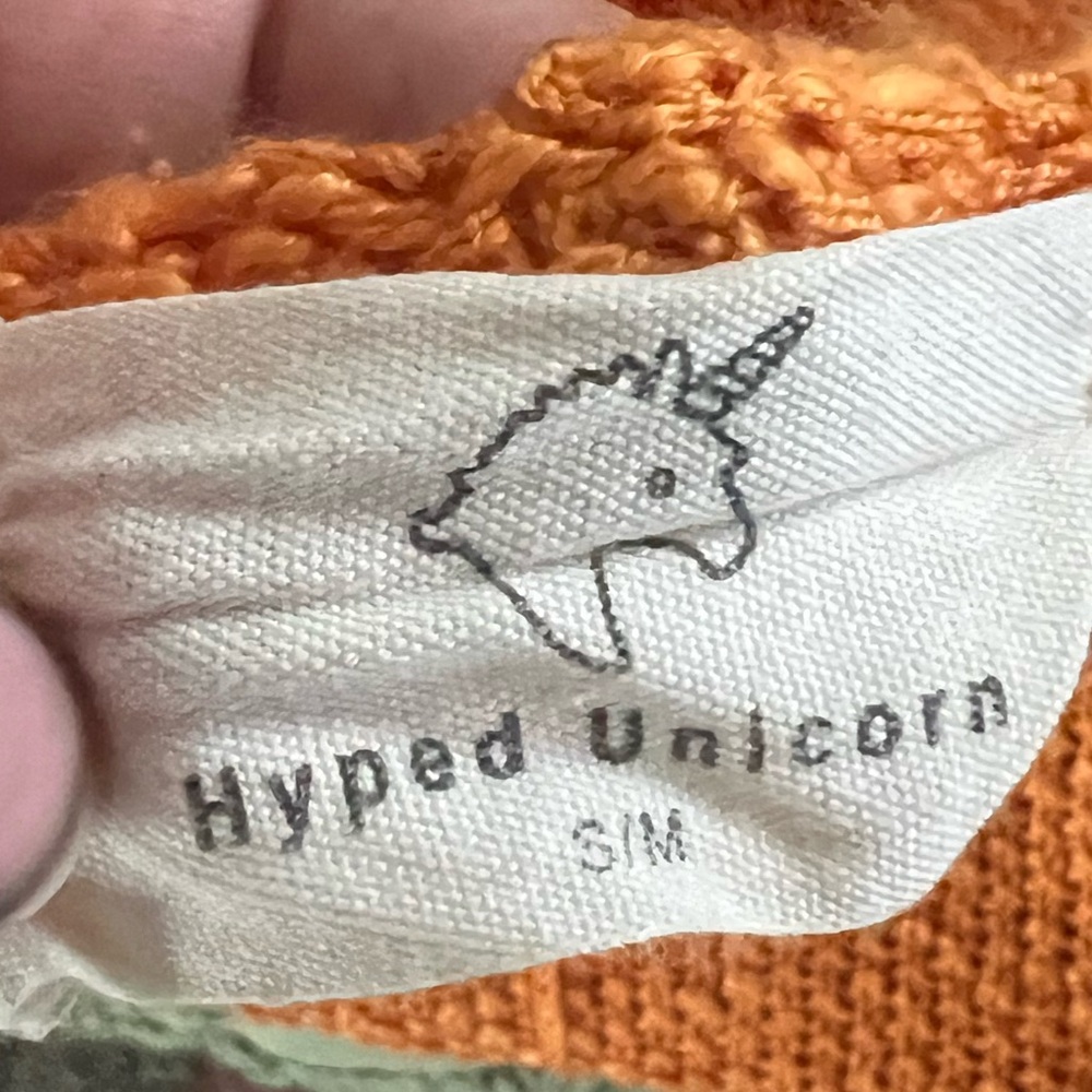 Hyped Unicorn Orange Open Knit Sweater - Picture 5 of 5
